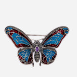 Art deco style butterfly brooch