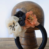 Three flower headband
